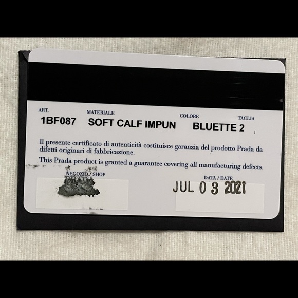 🔥 New Authentic Prada Diagram Navy Clutch 🔥 - Picture 7 of 11